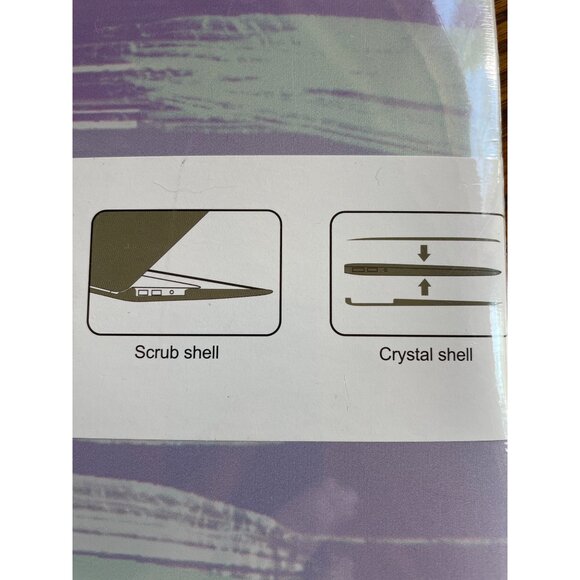 MacBook Pro 13" Case A2338 A2251 A2289 A1706 A1708 A1989 A2159 Purple & Green - Picture 5 of 8